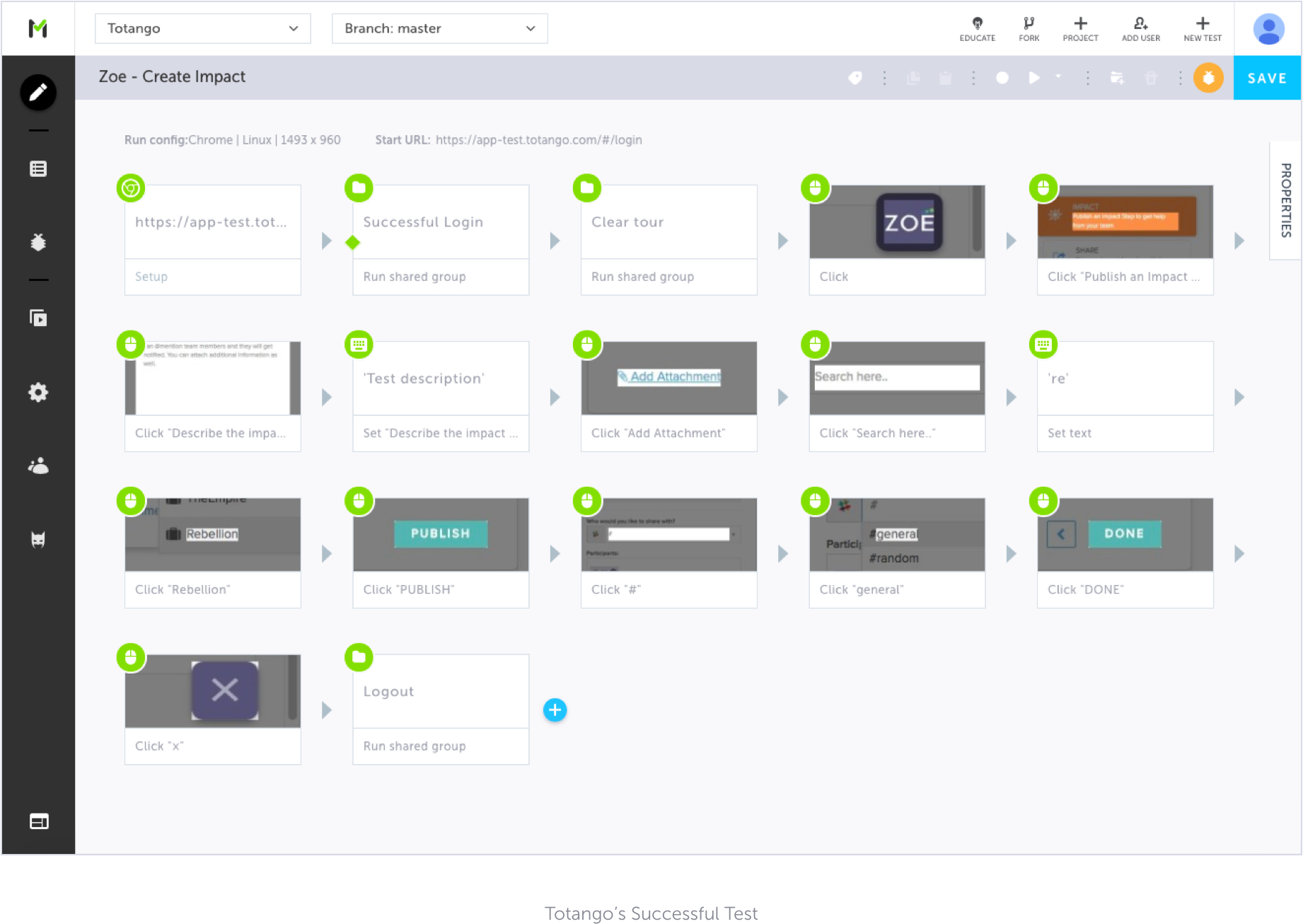 Totango test automation