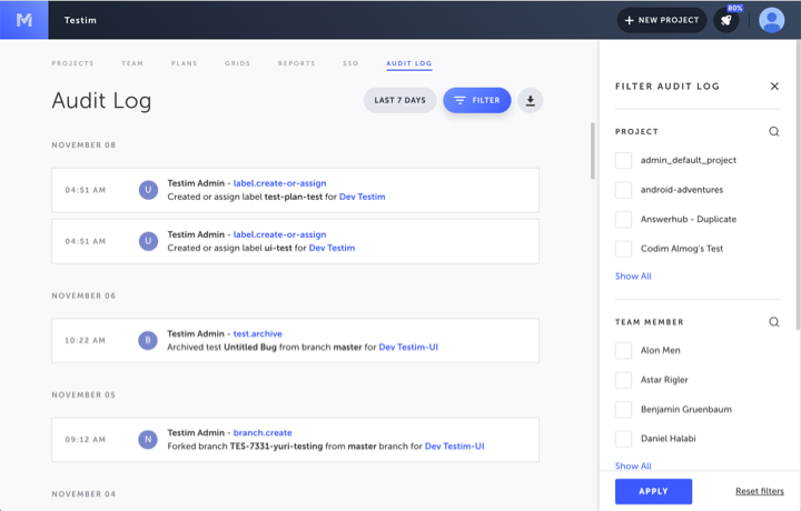 Audit Log image