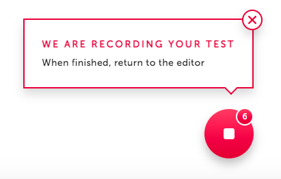 End recording button