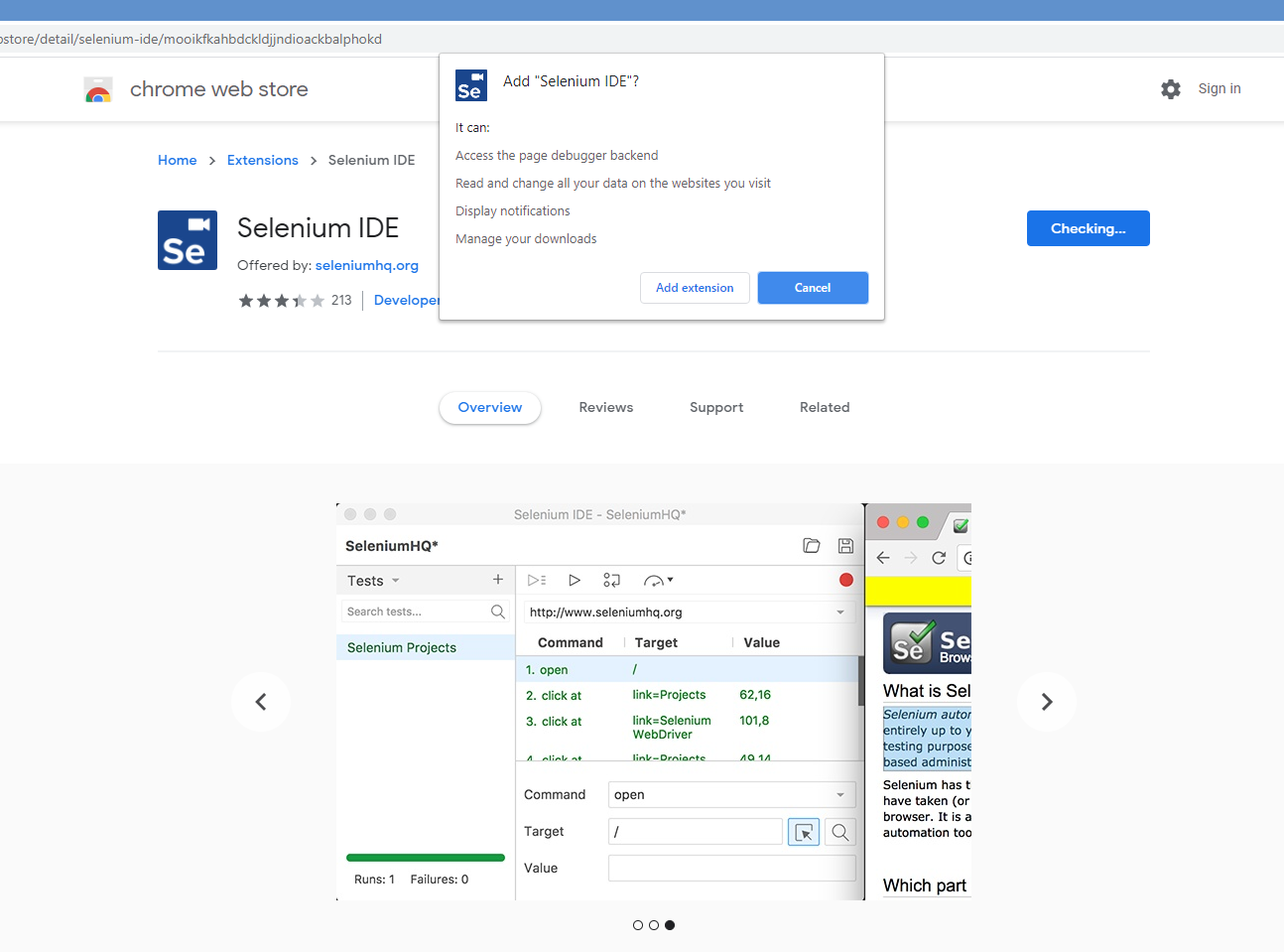 install selenium ide install selenium ide