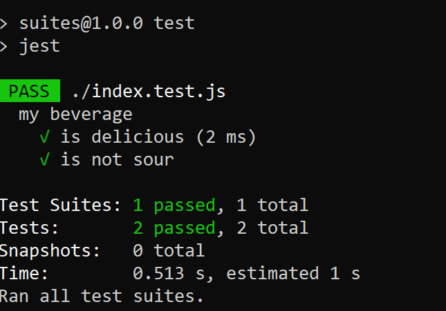 example of test suite