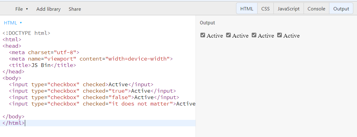 boolean attribute example - Selenium get attribute