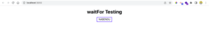 React Testing Library waitFor tutorial screenshot 2