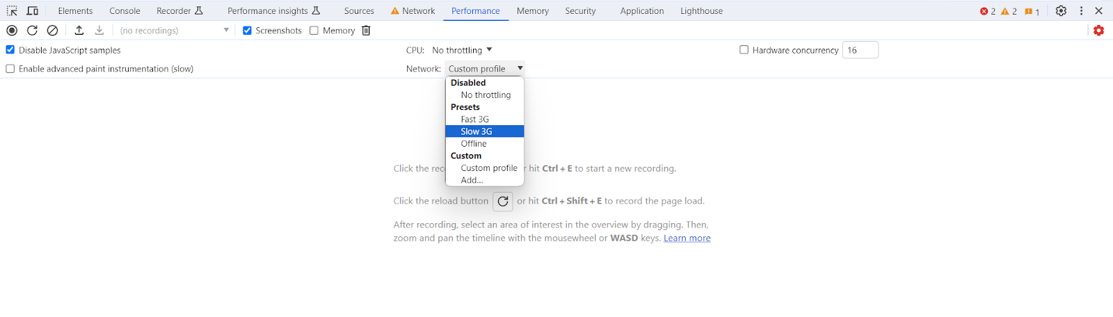 Use Developer Tools to simulate working offline