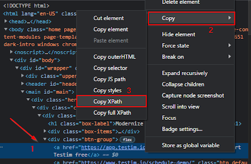 cross browser testing copyxpath